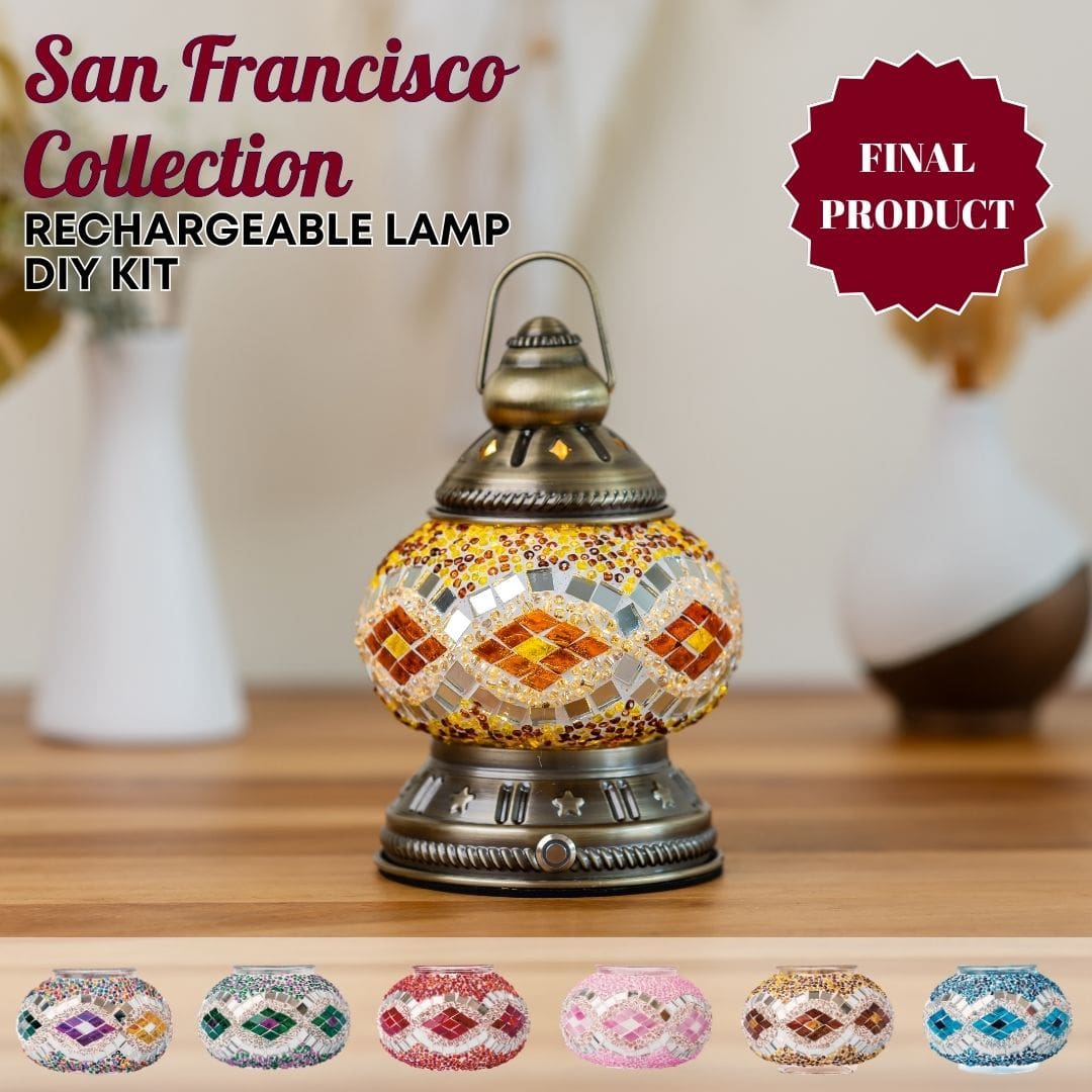 Rechargeable Lamp DIY Kits -  turkish-lamp-workshop-PedalisaArt