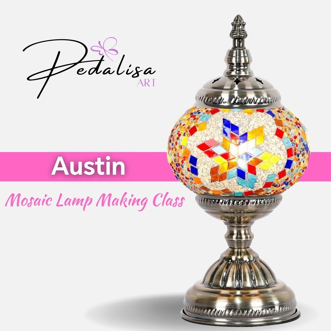 India Meets India Glass Mosaic Lamp Turkish Table Lamp