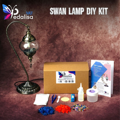 Swan Lamp DIY Kit Turkish mosaic lamp DIY kit