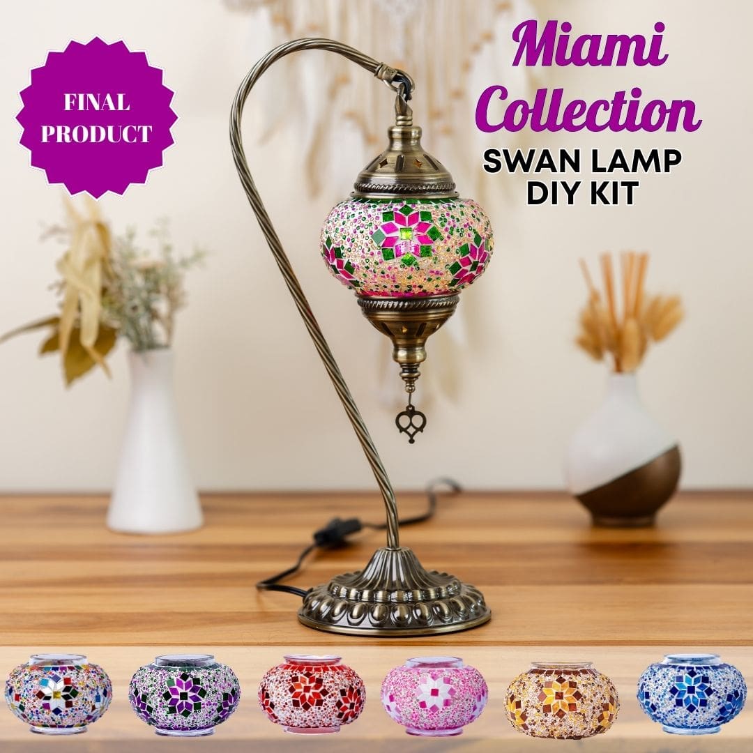 Swan Lamp DIY Kits - Make Your Own Elegant Light Chicago -  turkish-lamp-workshop-PedalisaArt