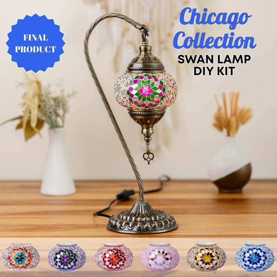 Swan Lamp DIY Kits -  turkish-lamp-workshop-PedalisaArt