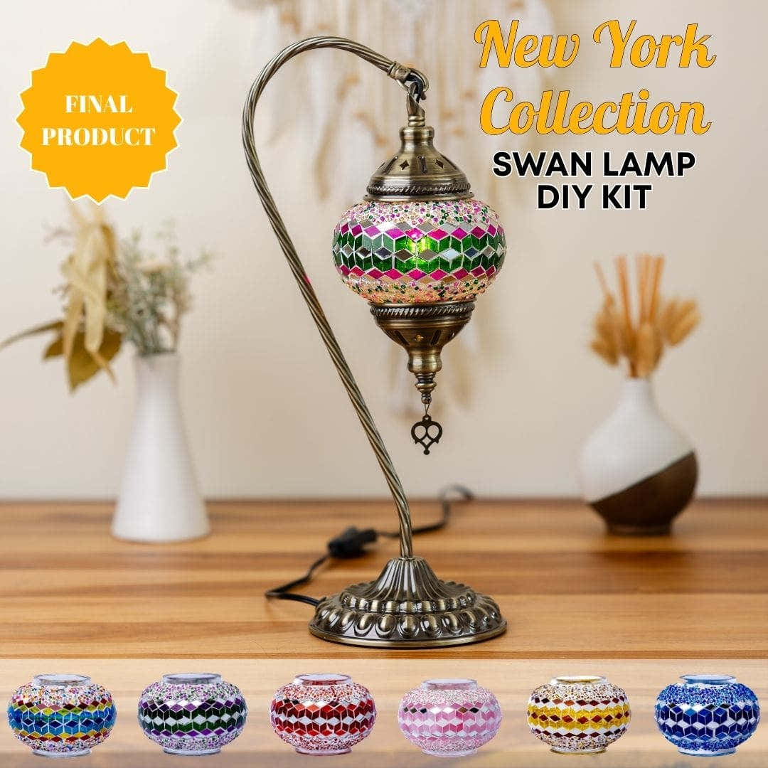 Swan Lamp DIY Kits -  turkish-lamp-workshop-PedalisaArt
