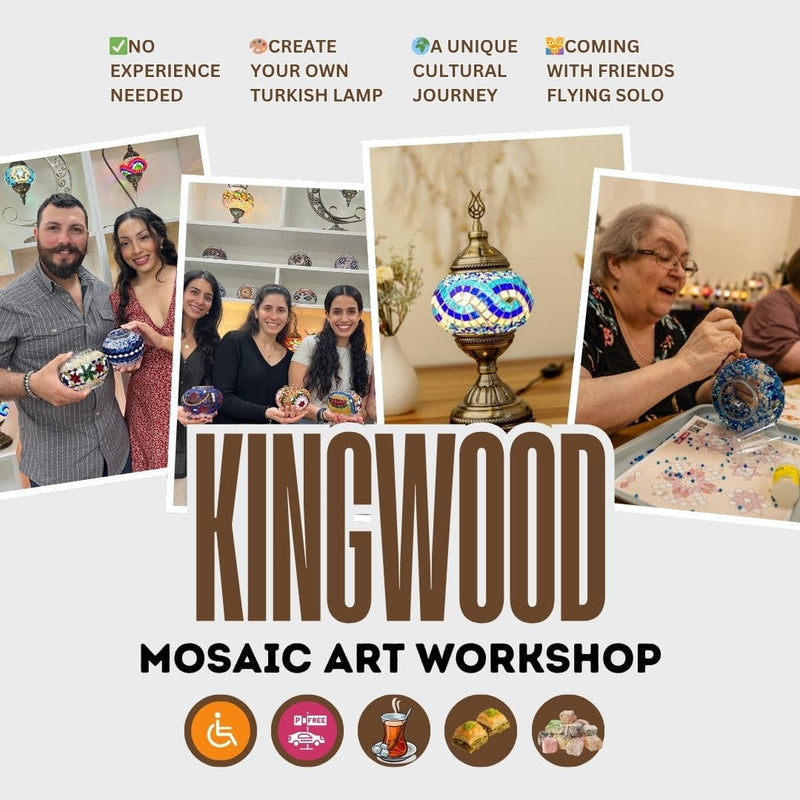 kingwood houston mosaic lamp workshop