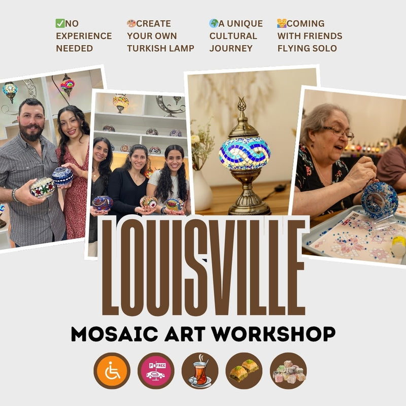 Turkish Mosaic Lamp Workshop in Louisville, KY | Pedalisa Art -  turkish-lamp-workshop-PedalisaArt