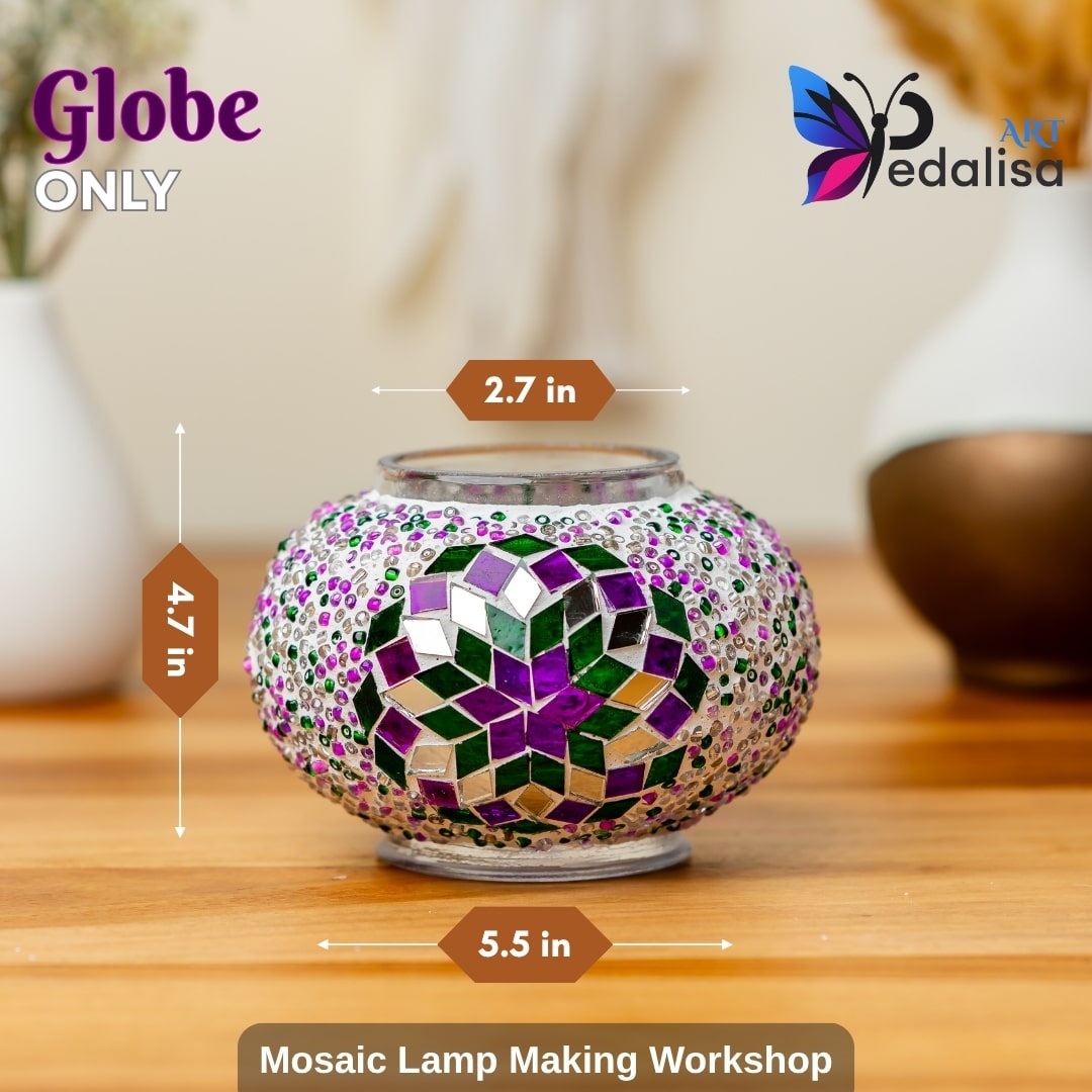 Mosaic Workshop in Waltham (Boston Area) -  turkish-lamp-workshop-PedalisaArt