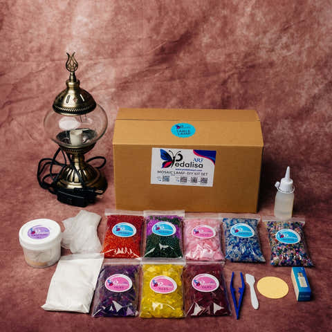 Discover how Turkish lamps can transform your space – shop the DIY Mosaic Lamp Kit today.
Shop DIY Kit  collection