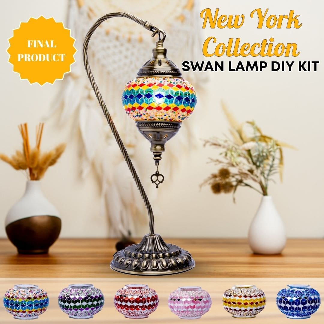 Swan Lamp DIY Kits -  turkish-lamp-workshop-PedalisaArt