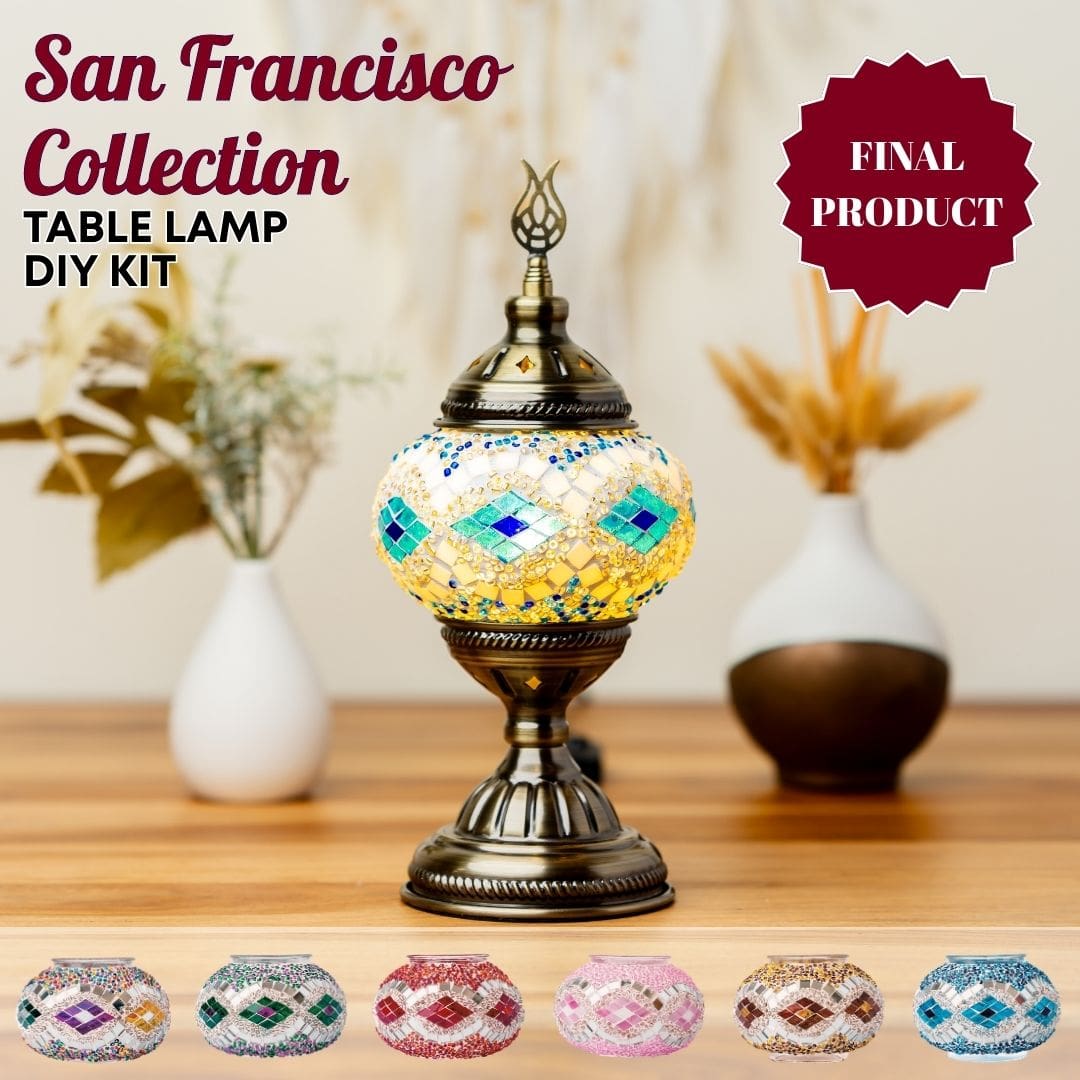 Table Lamp DIY Kits -  turkish-lamp-workshop-PedalisaArt