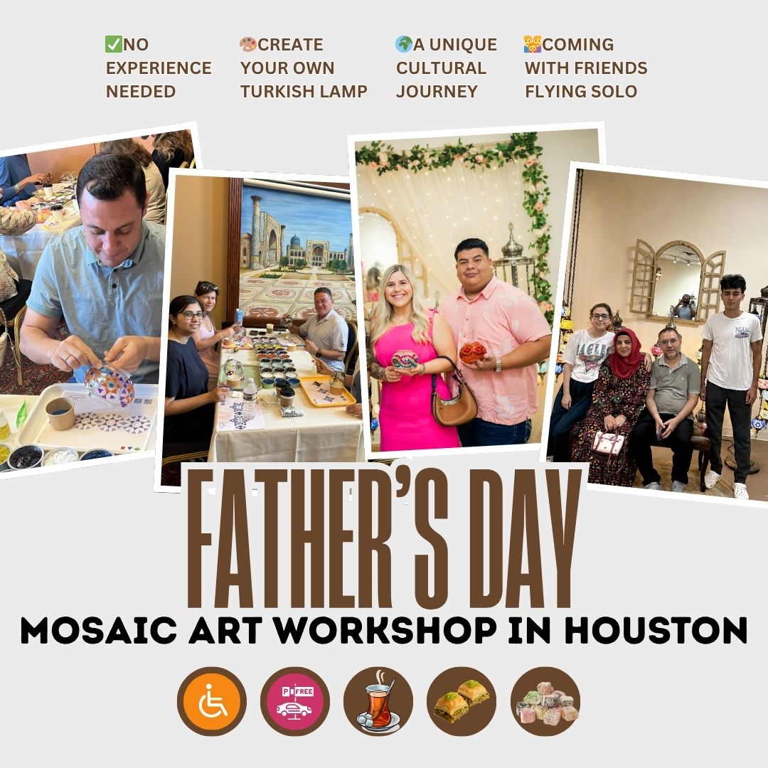 Father’s Day Turkish Mosaic Lamp Workshop in Houston