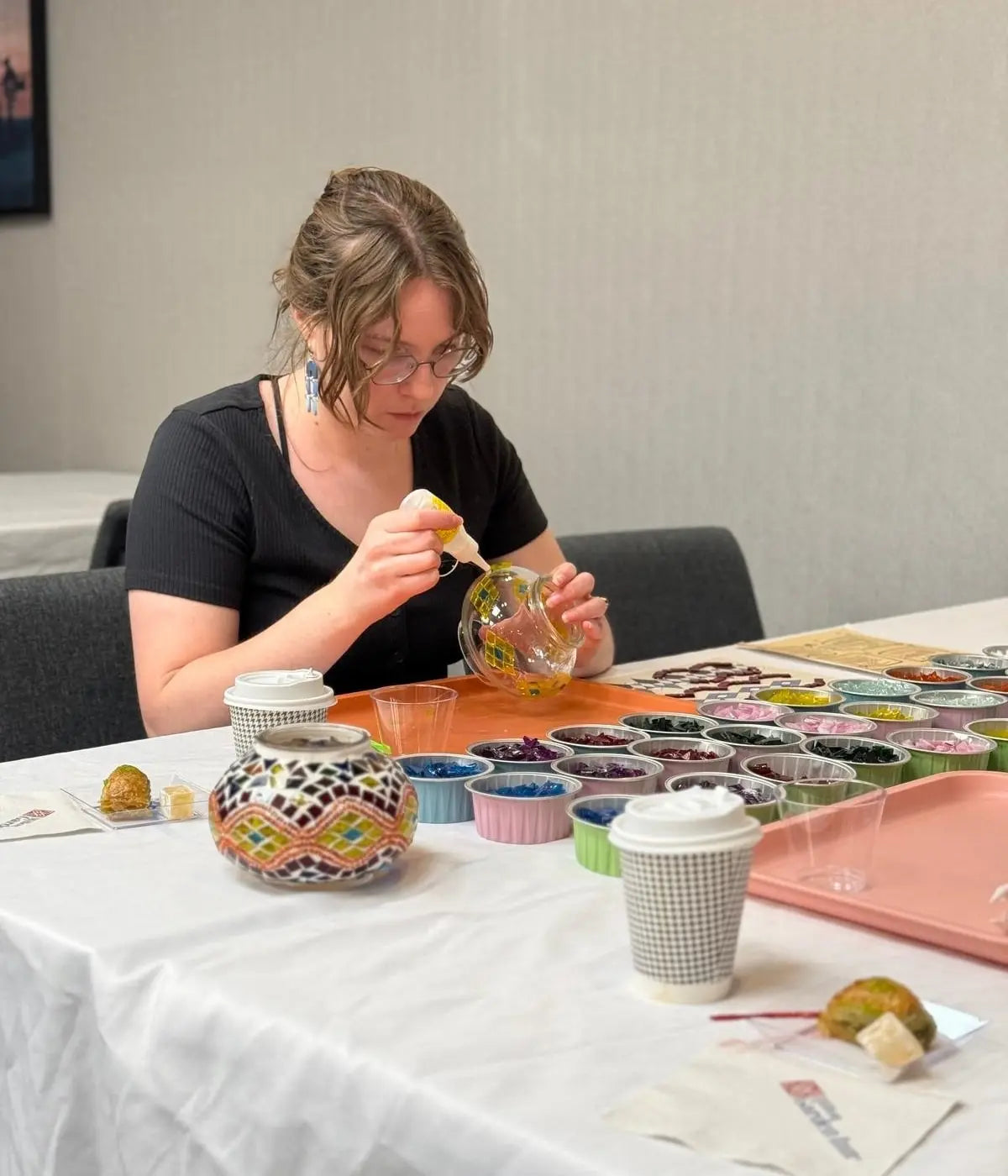 Turkish Mosaic Art Class – DIY Glass Lamp Workshop with Pedalisa