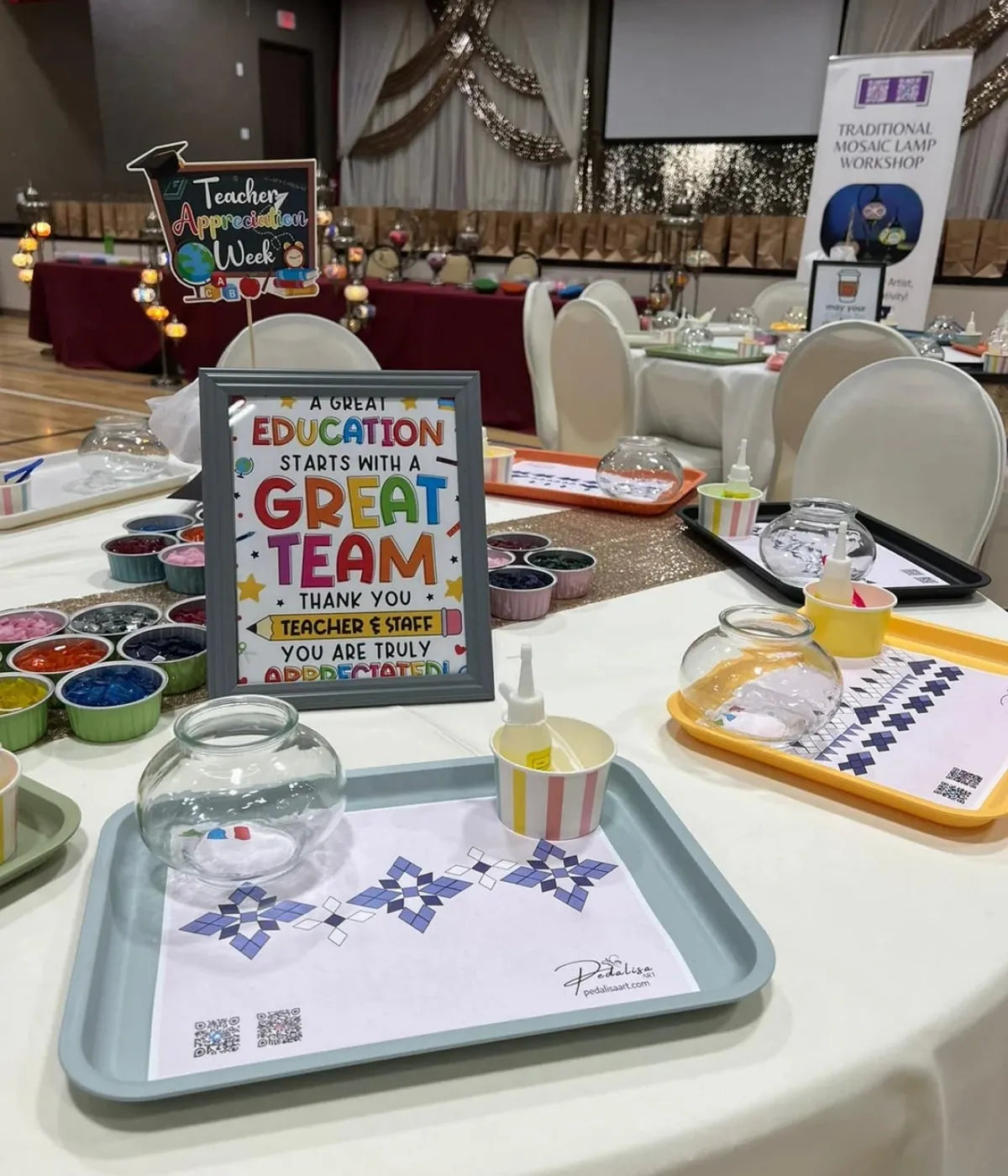 Educational Mosaic Art Class – Learn Turkish Lamp Making with Pedalisa