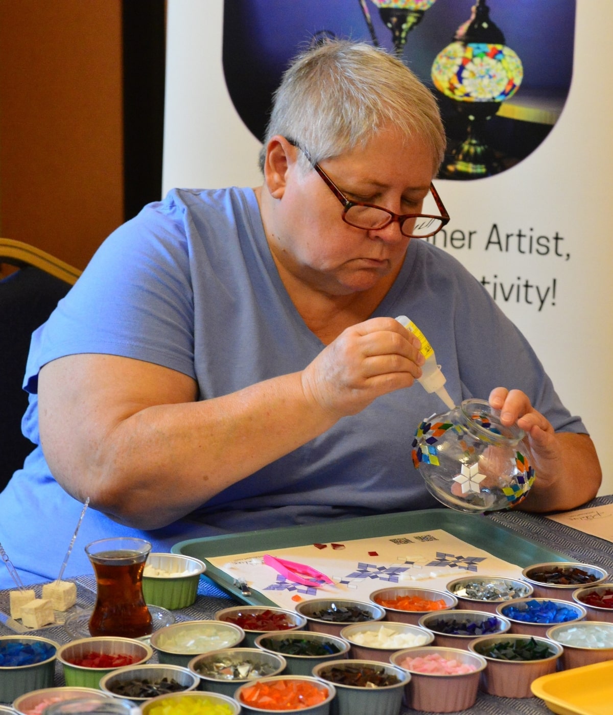  Mosaic Lamp Class – Learn Turkish Craft Techniques with Pedalisa Art