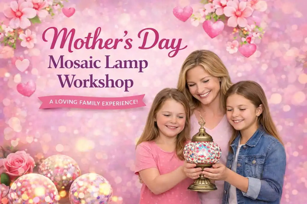Pedalisa Art Mother’s Day Mosaic Lamp Workshop