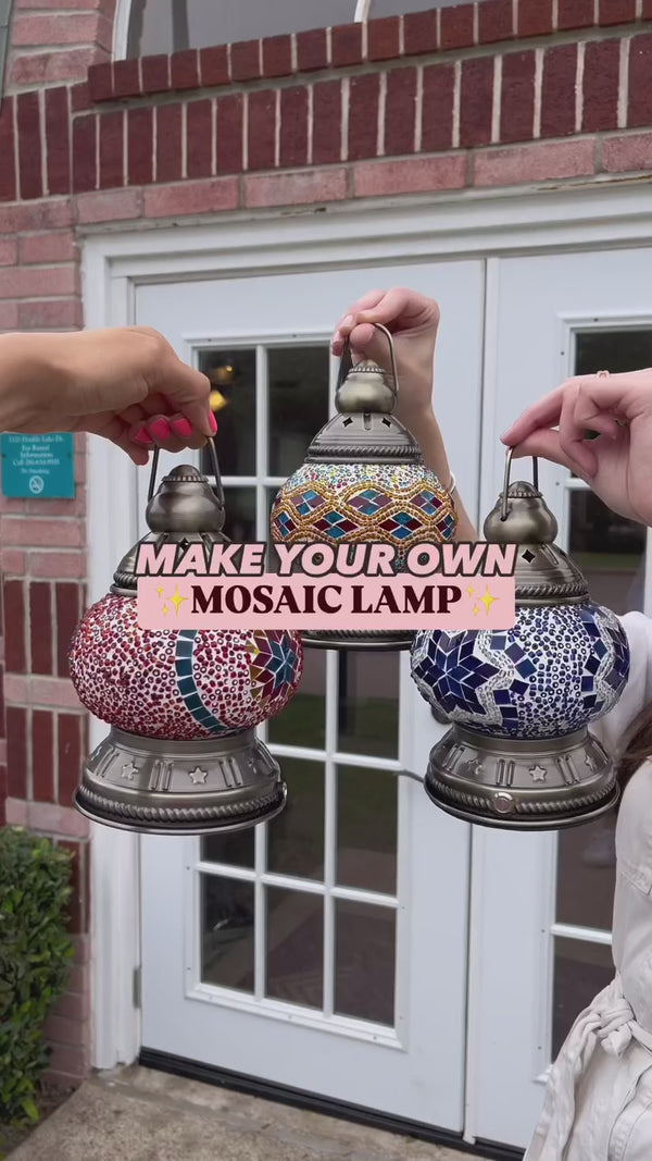If you’re looking for something, super fun and really unique to do you have to check out @pedalisaart where you’re able to make your own mosaic lamp!
