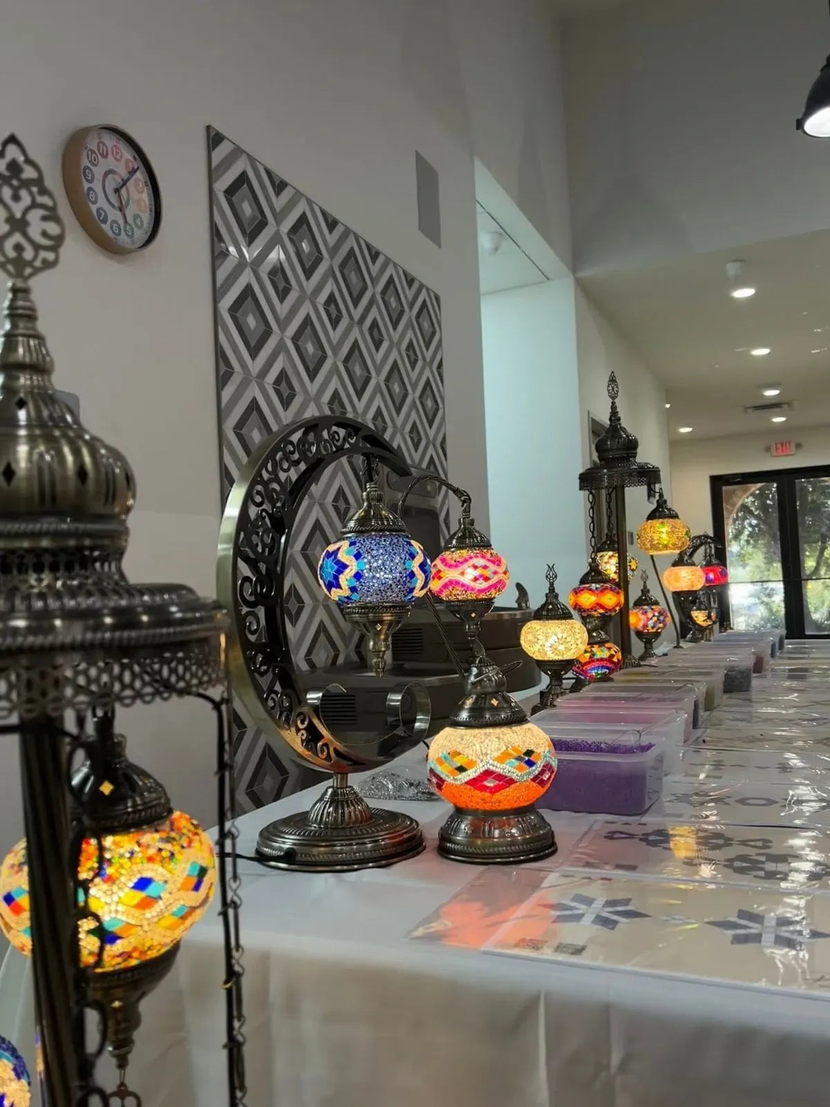 Turkish Mosaic Lamp Art Class 